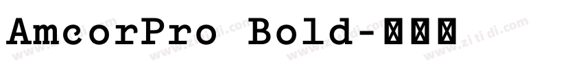 AmcorPro Bold字体转换